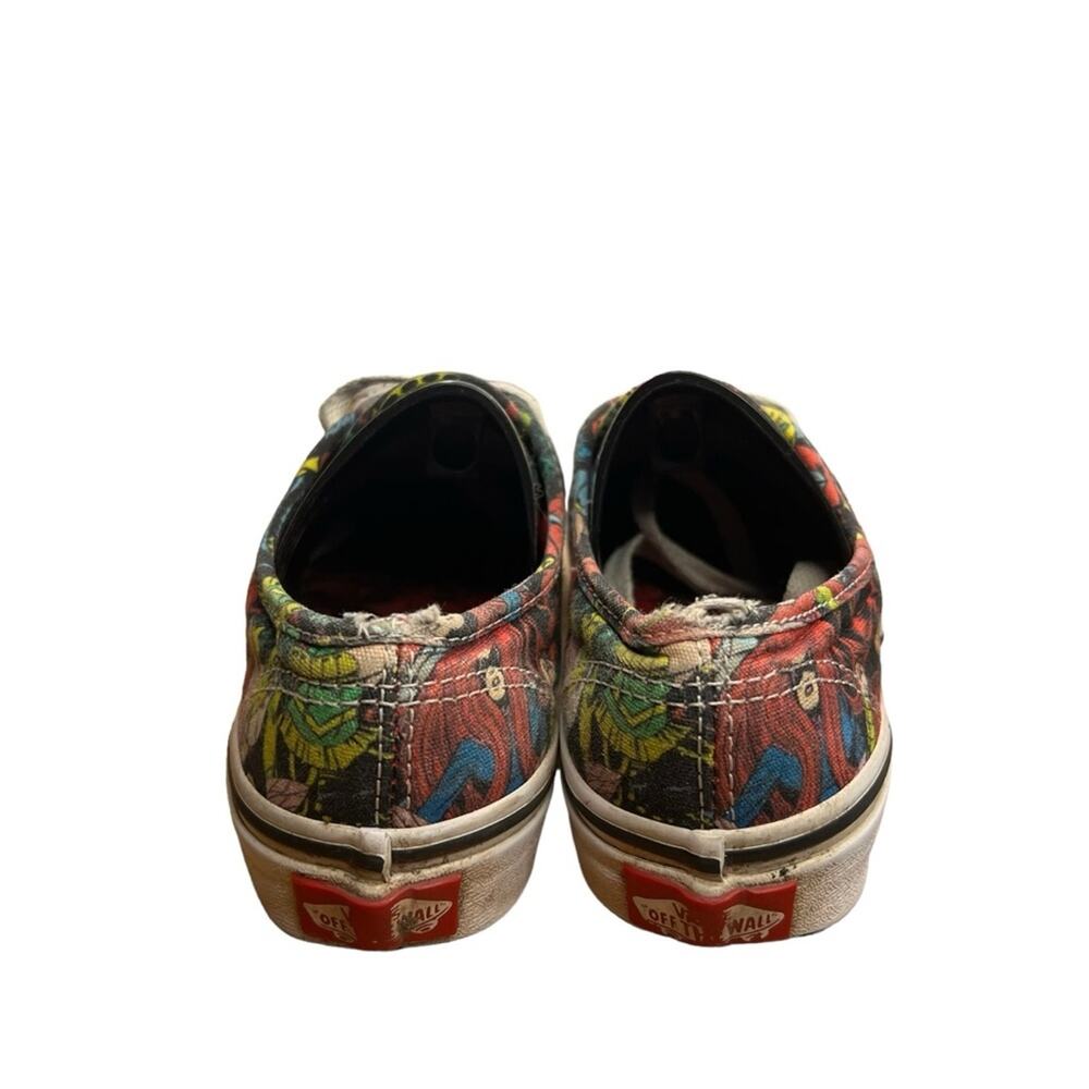 Vans Kids Multicolor Comic Print Sneakers - Red, Blue, Yellow, Green - Picture 6 of 9
